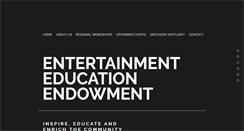 Desktop Screenshot of entertainmenteducationendowment.org