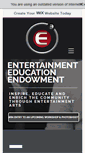 Mobile Screenshot of entertainmenteducationendowment.org
